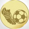 D1-27E/G - Emblém (pr.25mm) futbal zlatý - 2,5 cm