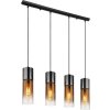 Luster Globo 21000-4HG ANNIKA 4xE27 25 W čierny/sklo meď