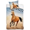 TipTrade Bavlnené obliečky 140x200 + 70x90 cm - Kôň hnedák