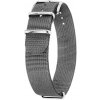 Řemínek Hirsch NATO Rush Recycle - šedý - 20 mm - L – Štandardná dĺžka (doporučujeme) + 5 rokov záruka a darček ZADARMO