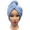 Rýchloschnúci froté Turban na vlasy svetlomodrý TiaHome