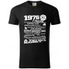 1976 v kocke - Tričko z organickej bavlny - 2XL ( Čierna )