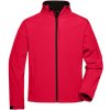 James & Nicholson pánska softshellová bunda JN135 Red