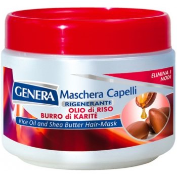 Genera regenerační vlasový zábal rýžový olej+Máslo Karité 500 ml
