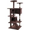 Škrabadlo, drápik, preliezačka pre mačky - veľkosť XL hnedá, 50x50x140cm.