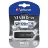 Verbatim USB flash disk, USB 3.0 (3.2 Gen 1), 128GB, V3, Store N Go, čierny, 49189, USB A, s výsuvným konektorom