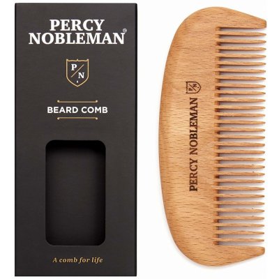 Percy Nobleman Beard Care drevený hrebeň na bradu