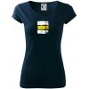 Turistická značka - žltá - Dámske tričko Pure - 2XL ( Tmavomodrá (veľmi tmavá - skoro čierna) )