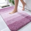 DYWANIK ŁAZIENKOWY MIĘKKI CHŁONNY ANTYPOŚLIZGOWY 50 x 75 cm Różowy