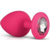 Easytoys Anal Collection Silicone Butt Plug with Diamond