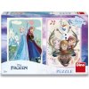 DINO Puzzle Ledové králoství: Anna a Elsa 2x77 dílků