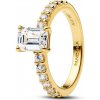 Pandora Trblietavý pozlátený prsteň Shine Timeless 164506C01 54 mm