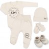 Súpravička do pôrodnice 5D Made with love béžová cappuccino