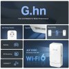 TP-LINK G.hn2400 Powerline AX1800 Wi-Fi 6 Kit KIT: 1× PGW2440 + 1× PG2400P PGW2440: SPEED: 574 Mbps at 2.4 GHz + 1201 Mbps at 5 PGW2440 KIT