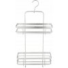 BISK Erga NIAGARA, závesná dvojitá polička 239x100x418 mm, chrómová, ERG-08433