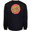 SANTA CRUZ mikina Classic Dot Chest Crew Black BLACK1751 vel. S