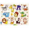 Bino Drevené puzzle Safari, 11 dielikov