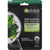 Garnier Skin Naturals Pure Charcoal Algae textilná maska na rozšírené póry 1 ks