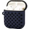 AppleKing silikónový ochranný obal pre AirPods 1 / 2 - modro-čierny - možnosť vrátiť tovar ZADARMO do 30tich dní