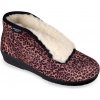 Dámske hnedé vzorované papuče MJARTAN MILLS
