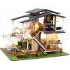 Miniatúrny domček DIY Willa Moneta Kwiaty Ogród Malarstwo Łąka