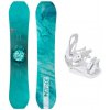Raven PRO Marble Carbon Mint dámsky snowboard + Raven S230 White viazanie - 153 cm + vázání S/M (EU 37-42)