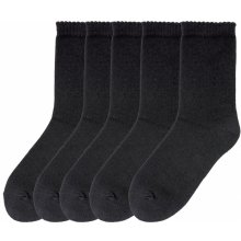Pepperts Dievčenské ponožky, 5 párov čierna