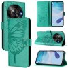 VSETKONAMOBIL 114778 ART BUTTERFLY Peňaženkový obal pre ZTE Blade A75 5G / Nubia Focus 5G zelený