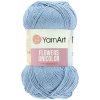 YarnArt Flowers Unicolor svetlo modrá 742
