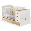 Cilek Rastúca hojdacia postieľka s prebaľovacím pultom Natura Baby