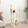 Vidaxl Škrabadlo pre mačky so sisalovými stĺpikmi 119 cm