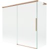 Mexen Rox L vaňová zástena 2-krídlová posuvná 170 + 80 x 150 cm, transparentná, brúsená meď - 8C9L-170-080-65-00