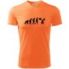 Evolution fitness - Pánske tričko Fantasy športové - XL ( Neon mandarine )