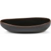 Servírovacia misa Out of Lines oválna 36 cm, hnedo-čierna