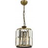 Asir | Luster na reťazi CRYSTALLINE 1xE27/6W/230V bronzový | AS2749