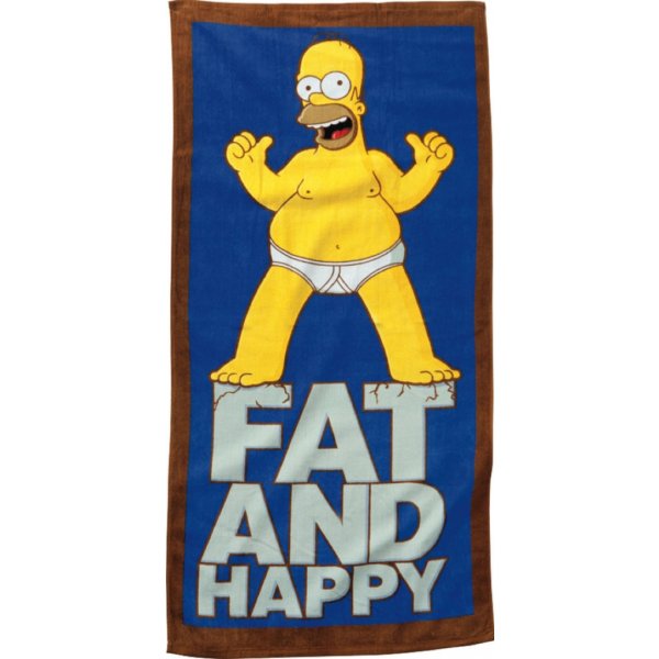 Detská osuška United Labels Homer Simpson Happy froté 75 x 152 cm od 8,9 €  - Heureka.sk