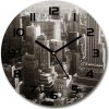Sklenené hodiny okrúhle New York fi 30 cm