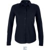 Neoblu košile Basile Women piqué dlouhý rukáv dámská night Modrá