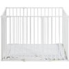 BABYDAN Ohrádka Square Playpen s matracom, farba biela