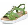 Rieker dámske sandále 63251-52 zelená