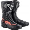 boty S-MX 6, ALPINESTARS (černá/šedá/červená fluo, vel. 50)
