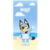 Halantex · Bavlnená osuška Bluey na pláži - 100% bavlna s gramážou 320 g/m² - 70 x 140 cm