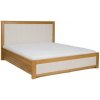 Drewmax Dřevěná postel 140x200 lk114 masivní dub, casablanca (Barva dřeva: Koniak)