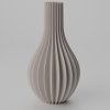 Váza Encelys Farba produktu: Biela muted, Výška vázy: XXL-320mm