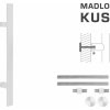 Madlo na dvere FT - MADLO kód K41S 40x10 mm UN ks BIM - biela matná (FBO) | MP-KOVANIA.sk
