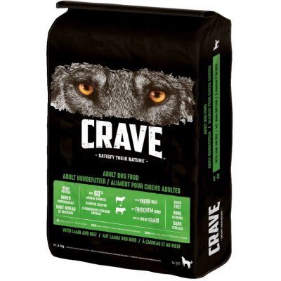 Crave Adult Dog s jahňacím & hovädzím 2 x 7 kg