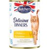 BHR BUTCHER'S Delicious Dinners Chicken Jellied Pieces - vlhké krmivo pre mačky - 400g