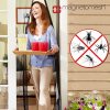 Magnetická sieť na dvere proti hmyzu Magneto Mesh - Deco – motív kvetov