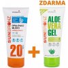Vivaco Sun BRONZ DUOPACK Opaľovacie MLIEKO SPF20 bez octocrylenu CORAL FRIENDLY + Aloe vera gél ZADARMO\s200 ml + 200 ml