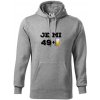 Je mi 50 pivo - Mikina pánska Cape s kapucňou - S ( Tmavosivý melír )